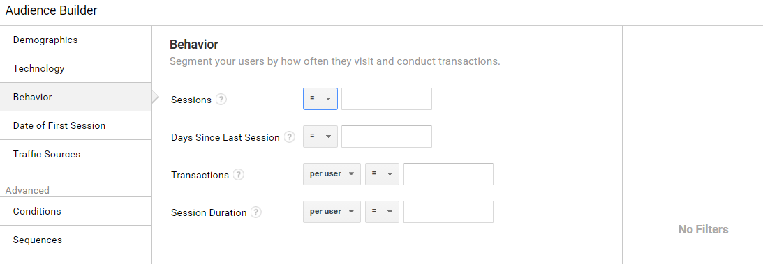 Google Analytics remarketing lists