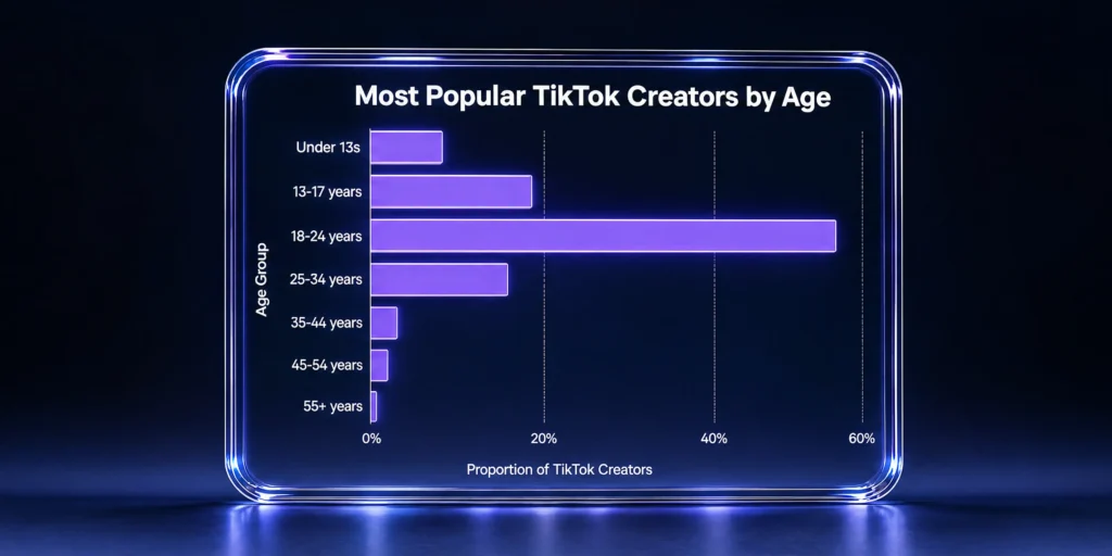 Most Popular TikTok Creators By Age