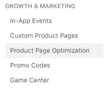 Growth Marketing Menu