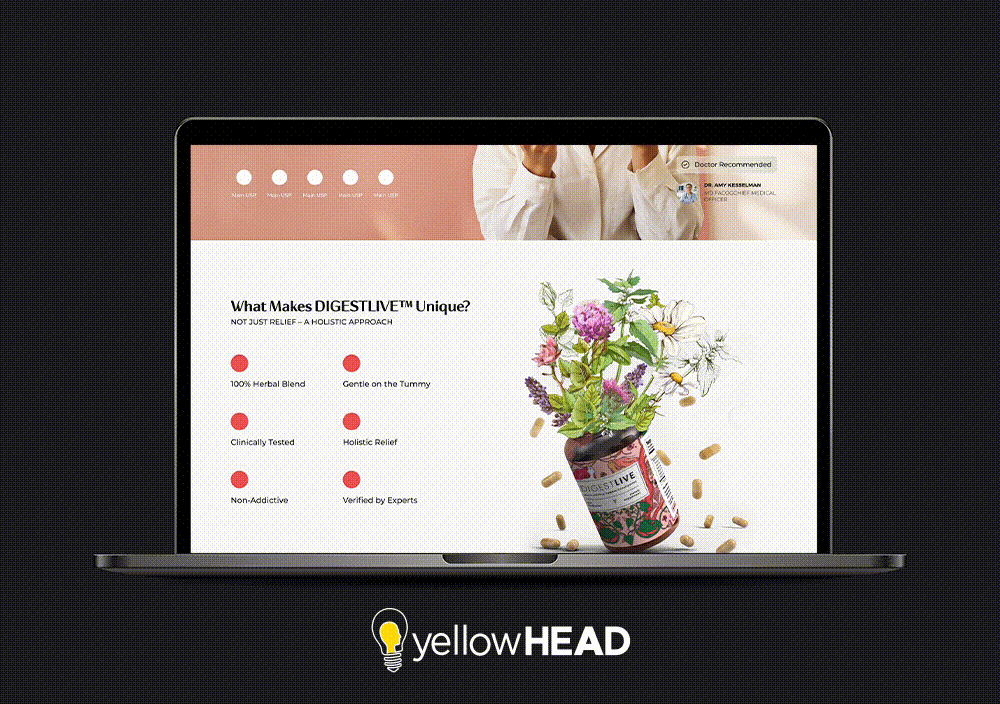 Optimized Landing Page Created by Bevolix