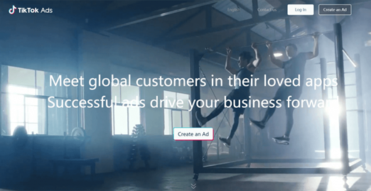 TikTok create an ad