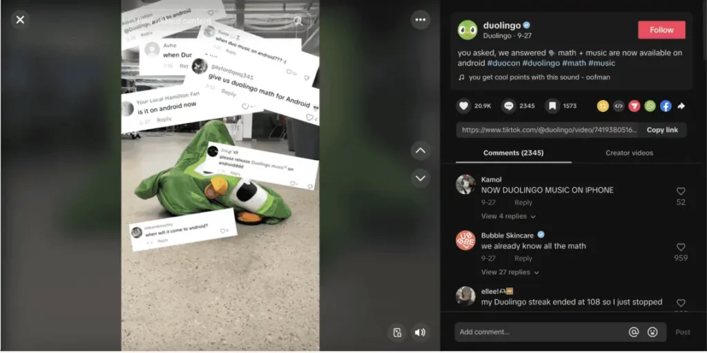 Duolingo example 4