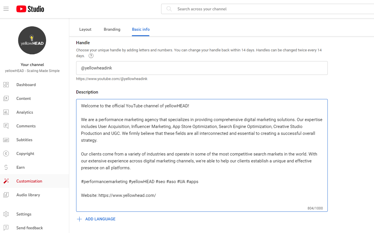 YouTube description section editor 2024 YouTube description section editor 2024